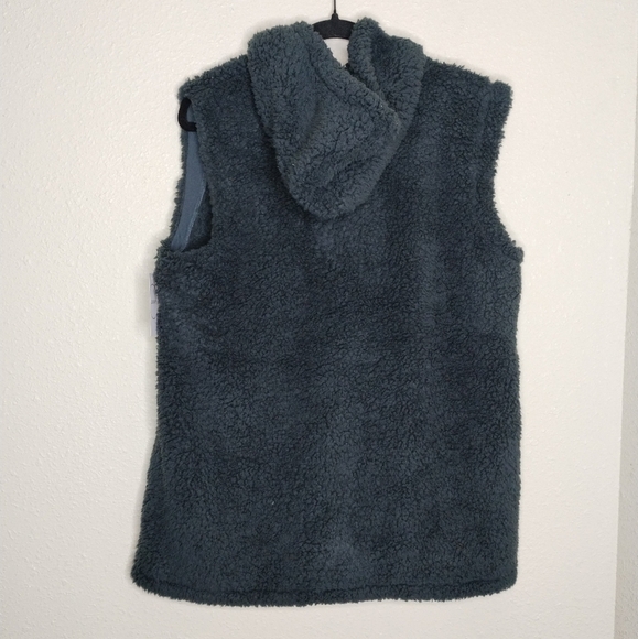 Jockey Grey Hooded Sherpa Vest - Picture 5 of 6